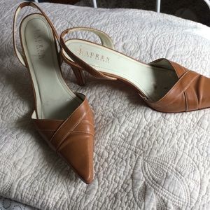 ❤️Free with purchase❤️Ralph Lauren brown heels